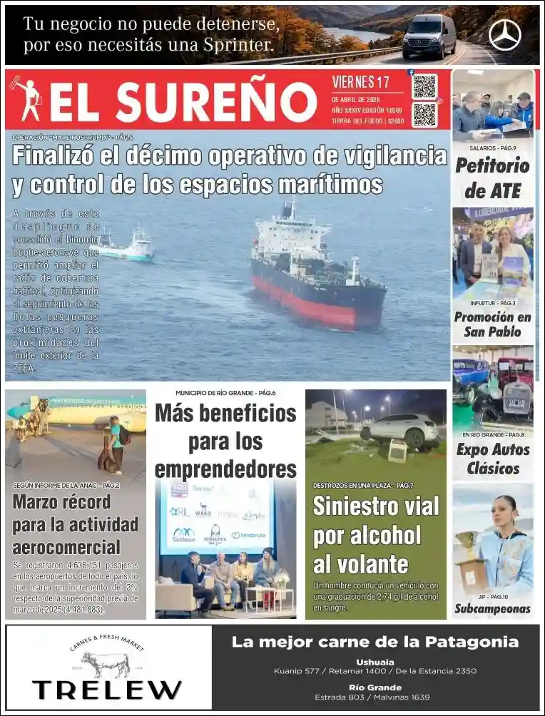 Evolucion Streaming | HCP Noticias - Tapa del diario El Sureño